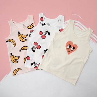 Set 3 áo sát nách cho bé gái thương hiệu Unifriend Hàn Quốc