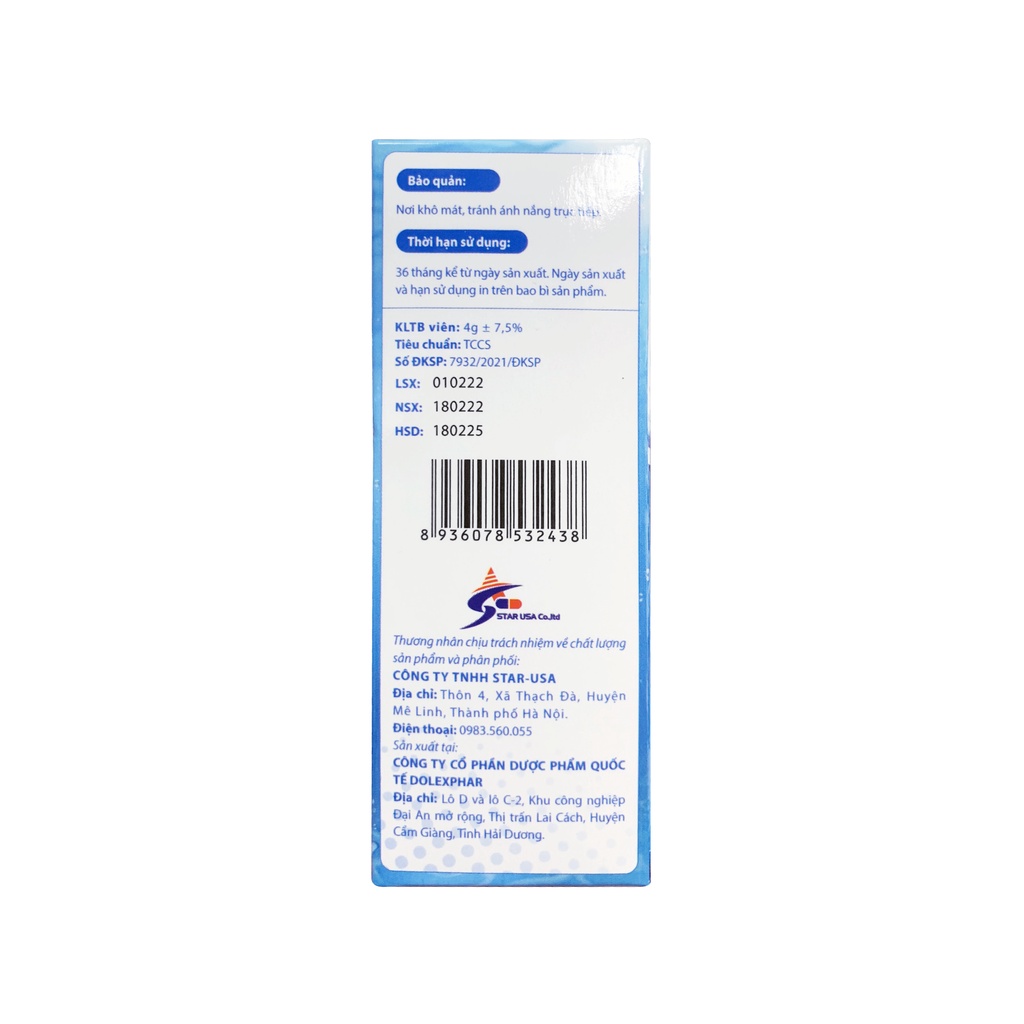 Viên Sủi Bổ Sung Điện Giải USAZOL