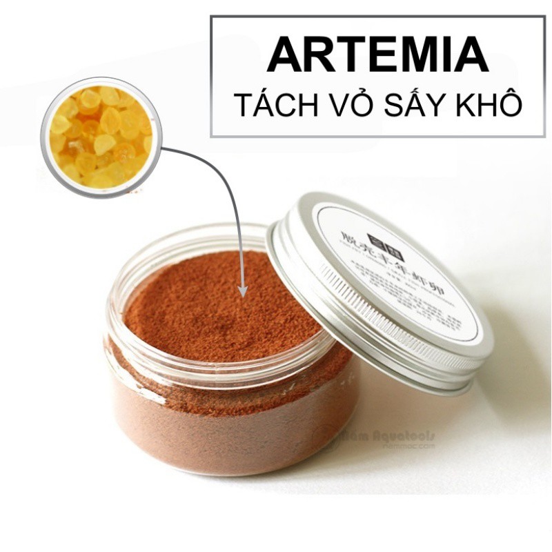 Artemia Tách Vỏ Sấy Khô | Thức ăn giàu dinh dưỡng cho guppy, betta, các loại cá thủy sinh