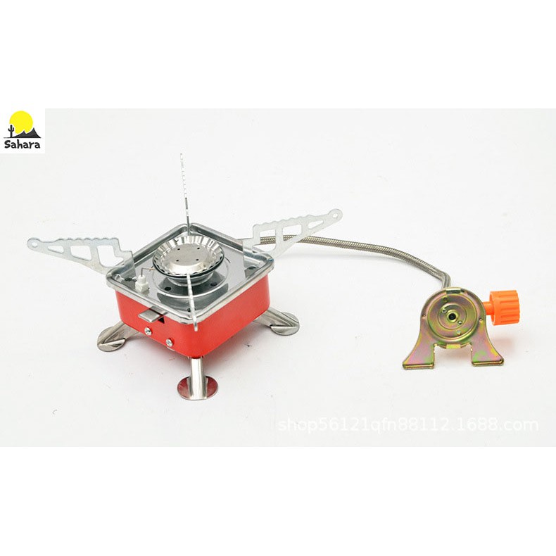 Bếp gas mini dã ngoại gấp gọn có dây nối bình gas