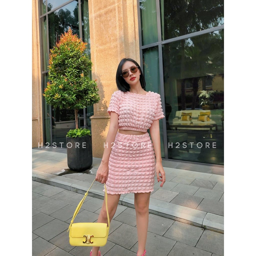 SÉT ÁO TAY NGẮN + CHÂN VÁY - QA01436