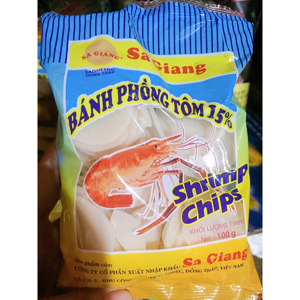 Bánh phồng tôm Sa Giang loại nhỏ 100g to 200g