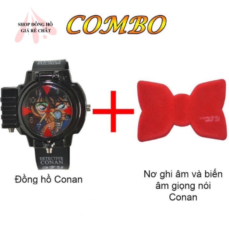 Đồng hồ Conan đeo tay bắn laser và Nơ Conan ghi âm