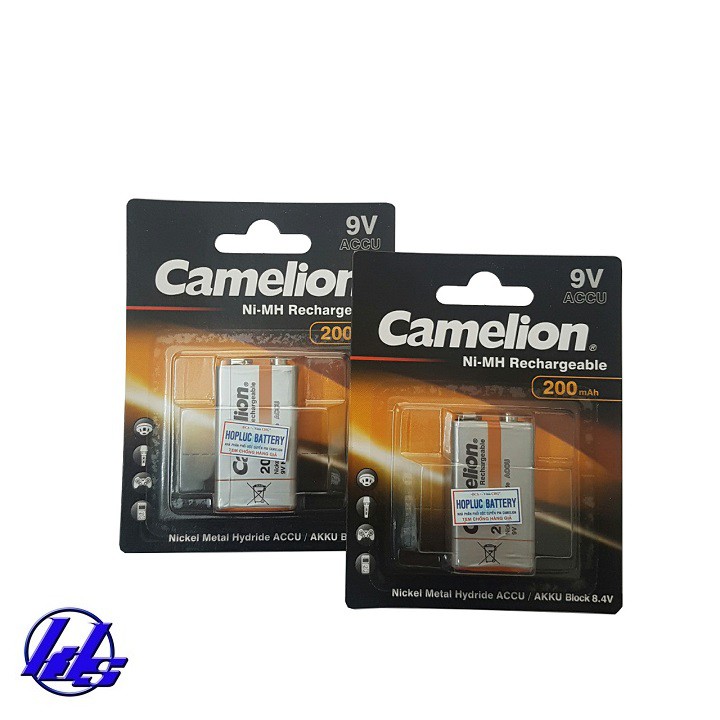 Pin sạc vuông 9V Camelion NH-9V200BP1 200mAh - Vỉ 1 viên