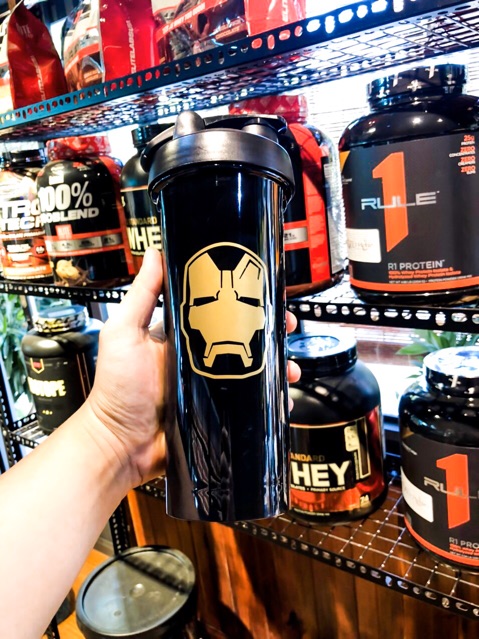 Bình lắc Dc comic Pro 850ml  - Bình nước siêu anh hùng tập gym trong suốt - Shaker lắc Whey Bcaa siêu nhân Cao cấp