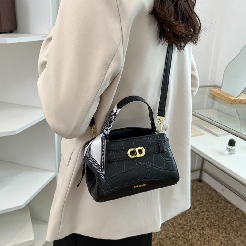 Ielgy Túi Đeo Chéo Họa Tiết Vân Đá Đơn Giản Thời Trang Cho Nữ