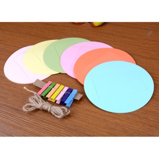 Khung ảnh giấy  treo tường hình tròn