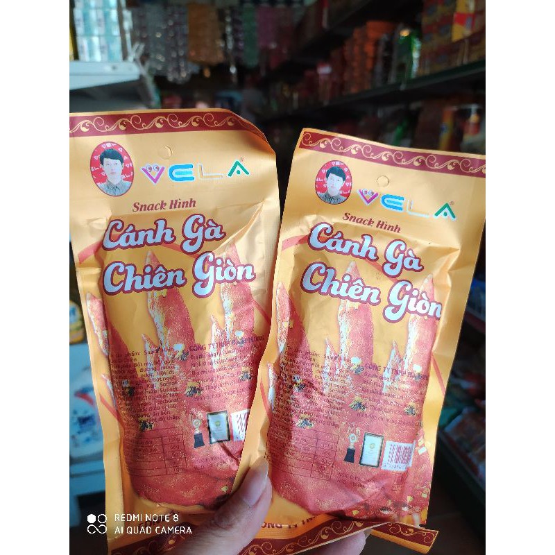 Sỉ com bo 12 gói snack cánh gà chiên giòn ngon