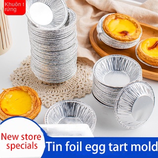 Bộ 100 Khuôn Giấy Nhôm Dùng Một Lần Chuyên Dụng Cho Làm Bánh Trứng