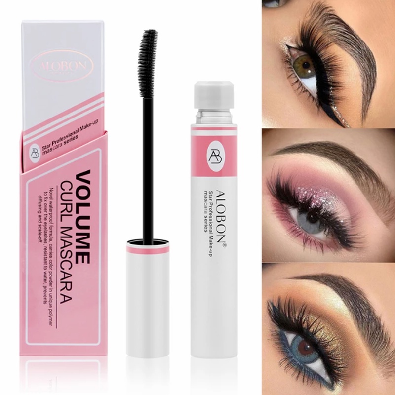 1 Mascara 3D Màu Đen Chống Nước Chống Mồ Hôi Lâu Phai Cho Hàng Mi Cong Dày Tự Nhiên