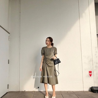 Váy dúm eo tay bồng