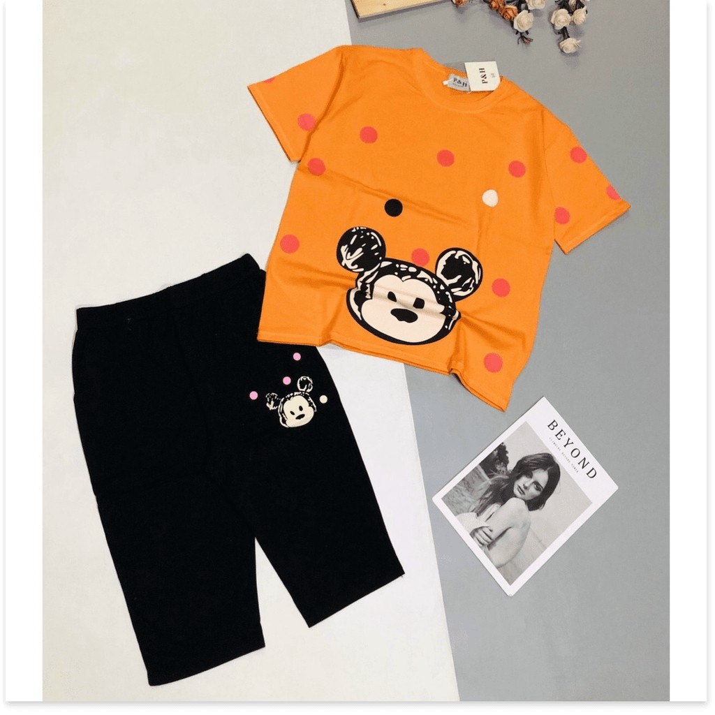 ĐỒ BỘ MẶC NHÀ NỮ QUẦN LỬNG ÁO THUN HỢP THỜI TRANG KOKO MI STORE