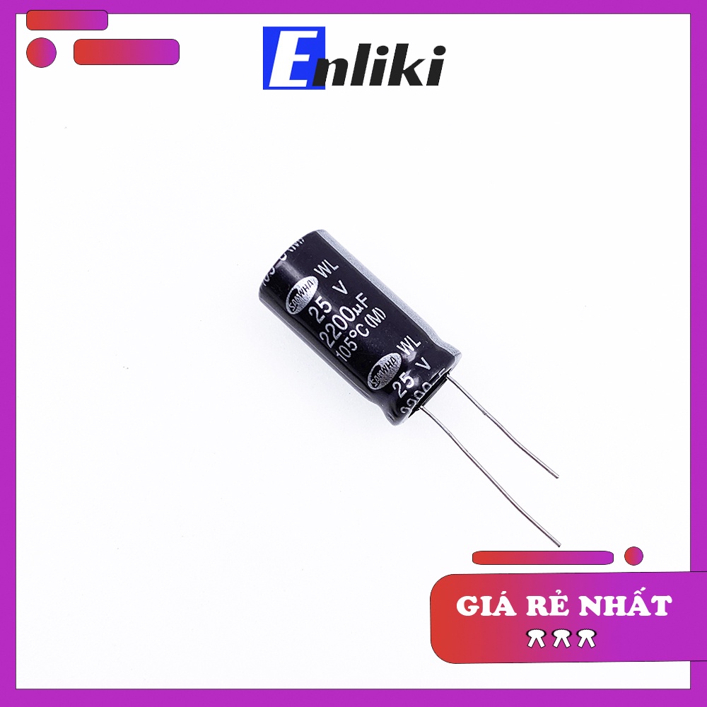 Tụ Hóa 2200uF 25V SAMWHA (13x25mm)