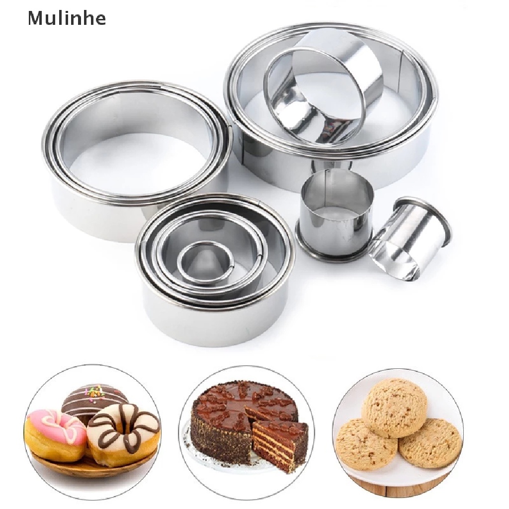 11 Khuôn cắt bánh tròn bằng thép không gỉ tiện lợi