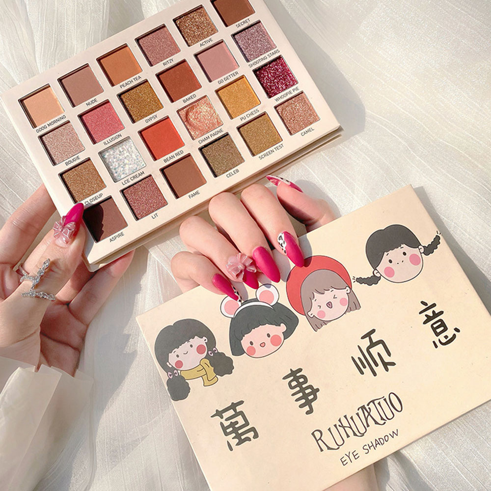 (Hàng Mới Về) Bảng Phấn Mắt 12 / 24 Màu Nhung Mịn Ánh Kim Độc Đáo | BigBuy360 - bigbuy360.vn