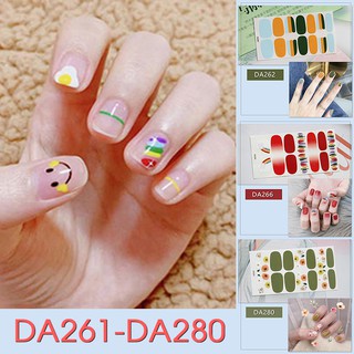 DA261-280 Nail Wraps Set Dán móng tay 14 miếng nhiều mẫu