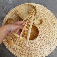 Combo bộ mây tre trang trí và thảm lục bình