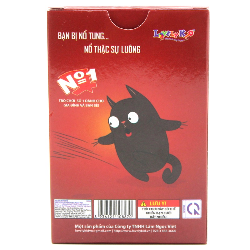 Board Game Mèo Nổ Hộp Giấy - Lovelykid LH88