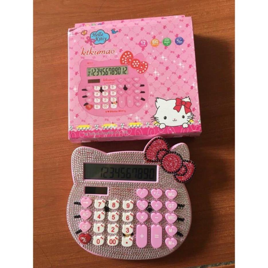 Máy tính hello kitty đính đá Bling cực xinh