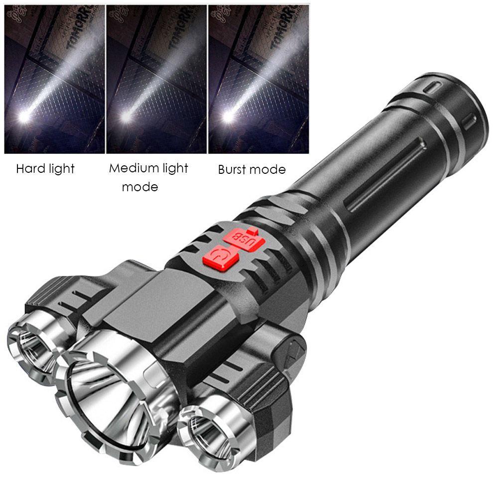 Đèn Pin Bằng ABS Sạc USB Thiết Kế Tiện Lợi Dễ Dùng