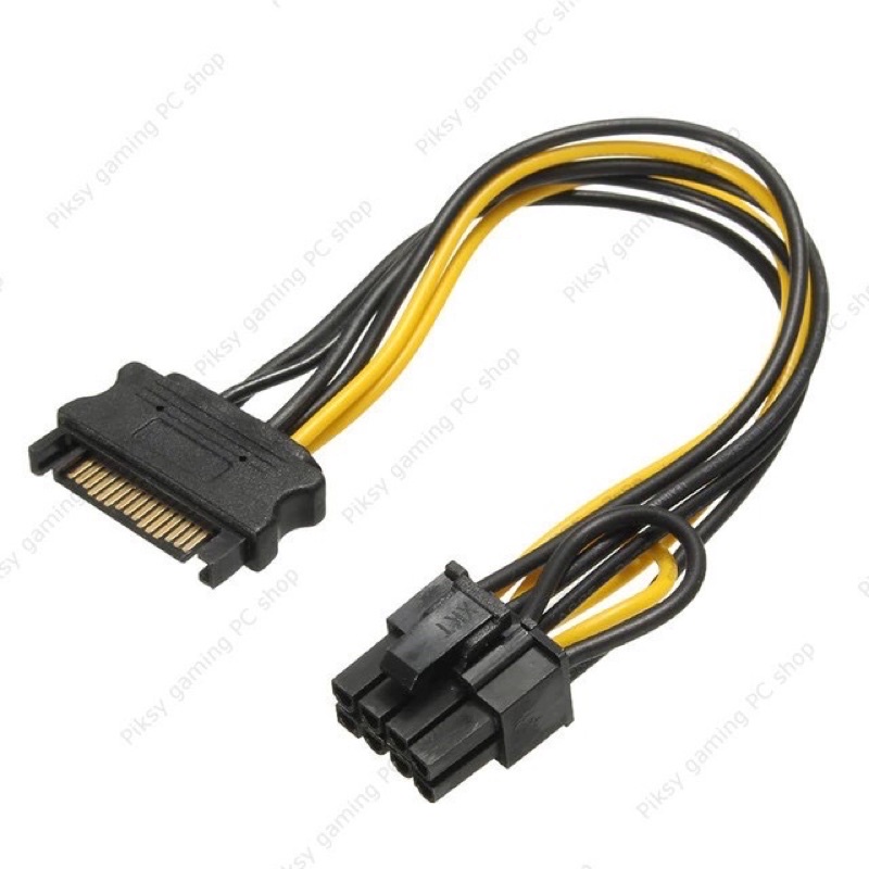 Dây Cáp Chuyển Nguồn Sata ra 8 đầu Pin Vga ( 6 + 2 )