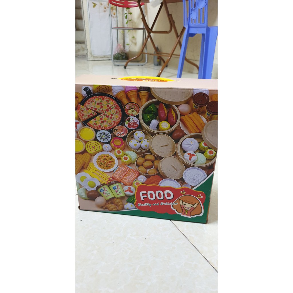 Bộ bánh bao, bánh pizza đồ chơi cho bé từ 84-88 chi tiết có hộp xịn (ảnh thật)