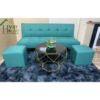 Trọn Bộ Sofa bed 2 đôn và bàn trà kim cương