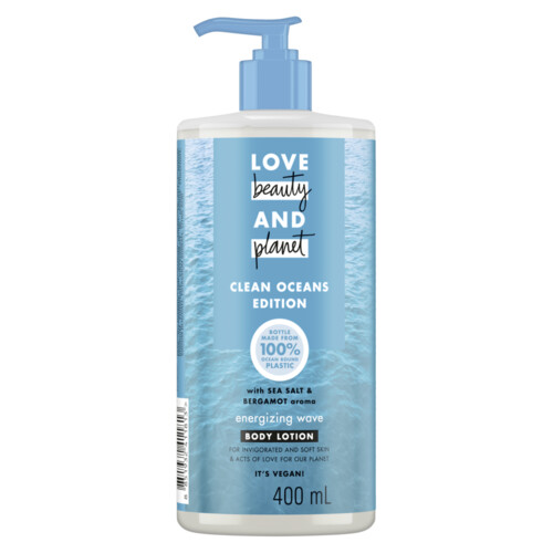 Sữa dưỡng thể LOVE BEAUTY &amp; PLANET Clean Oceans Edition 400ml