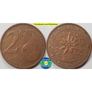 Đồng xu 2 euro cent áo 2002-nay