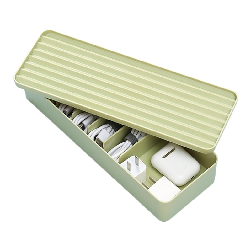 Hộp Nhựa Đựng Dây Cáp Sạc / Tai Nghe 7 Ngăn Tiện Lợi