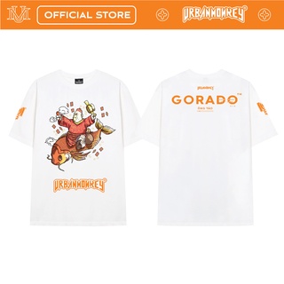 Áo thun urban monkey gorado ông táo màu trắng 100% cotton cao cấp