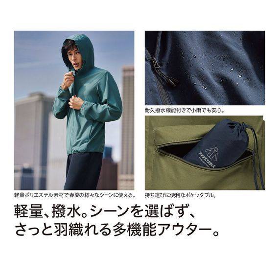 Áo gió 1 lớp nam uniqlo nhat