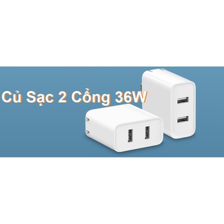 Củ sạc nhanh XIAOMI 2 cổng USB 36W