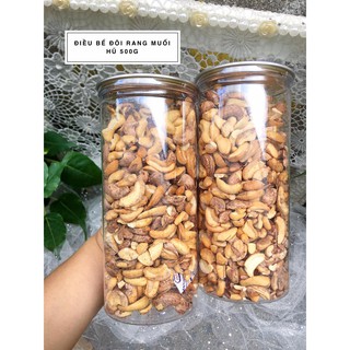 Hạt điều rang muối hạt bể - hũ  500gam