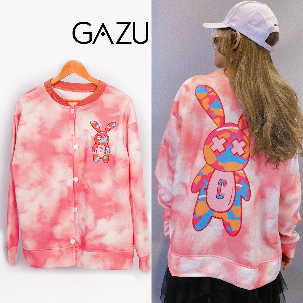 Áo khoác nỉ Gazu unisex áo khoác cardigan nỉ in hình phong cách ulzzang-377 | BigBuy360 - bigbuy360.vn
