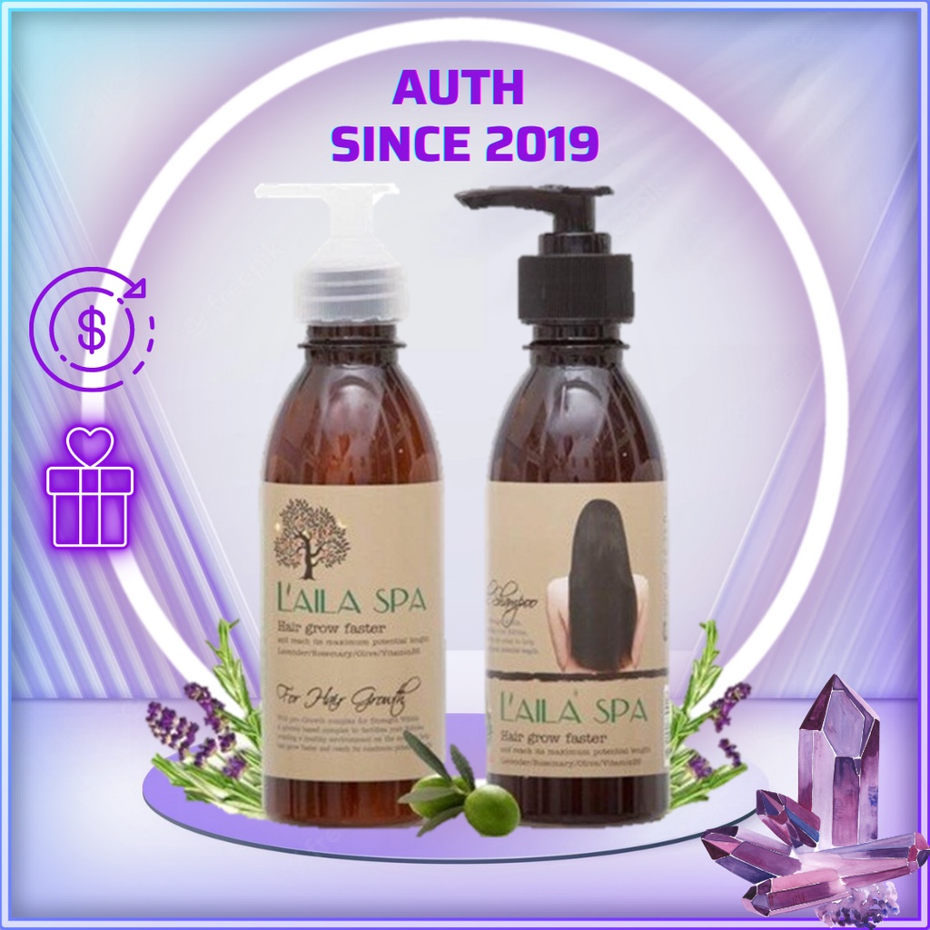Bộ Dầu Gội + Xả Mọc Tóc Laila Spa Thái Lan