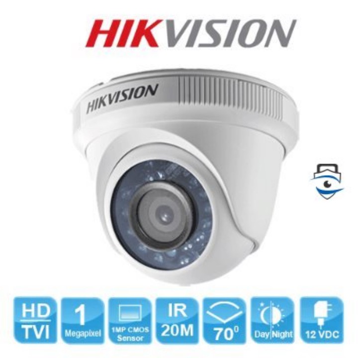 Camera HDTVI Dome HIKVISION DS-2CE56C0T-IRP 1MP Vỏ Nhựa - Chính Hãng, Bảo Hành 24 Tháng