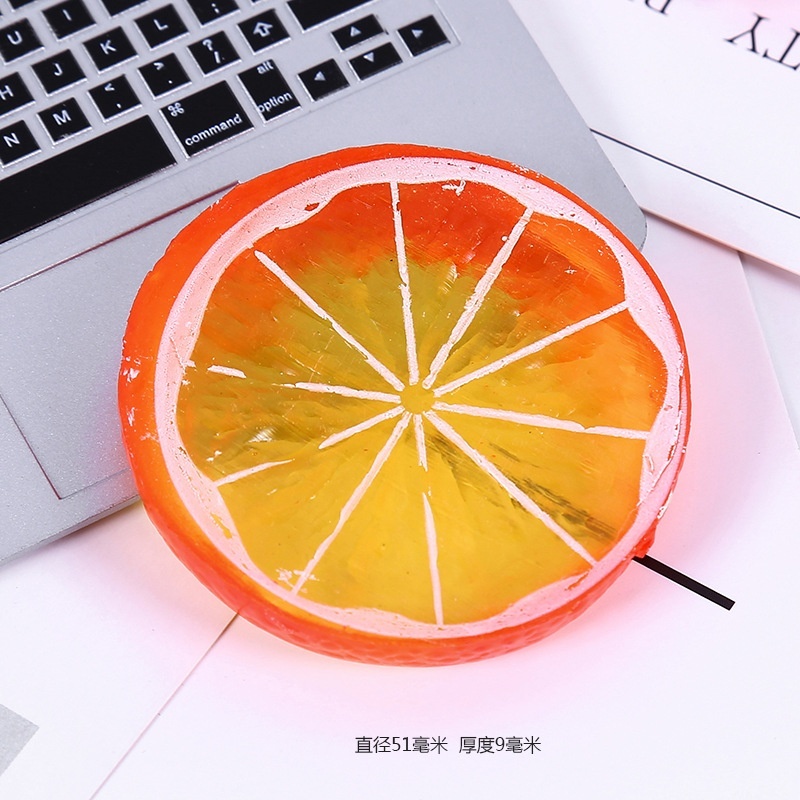 Set 10 Phụ Kiện Hình Lát Cam Trong Suốt Trang Trí Điện Thoại