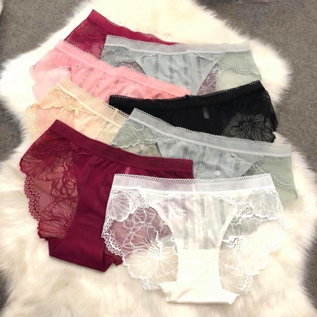 Combo 10 quần lót nữ phối ren hoa sexy 8423
