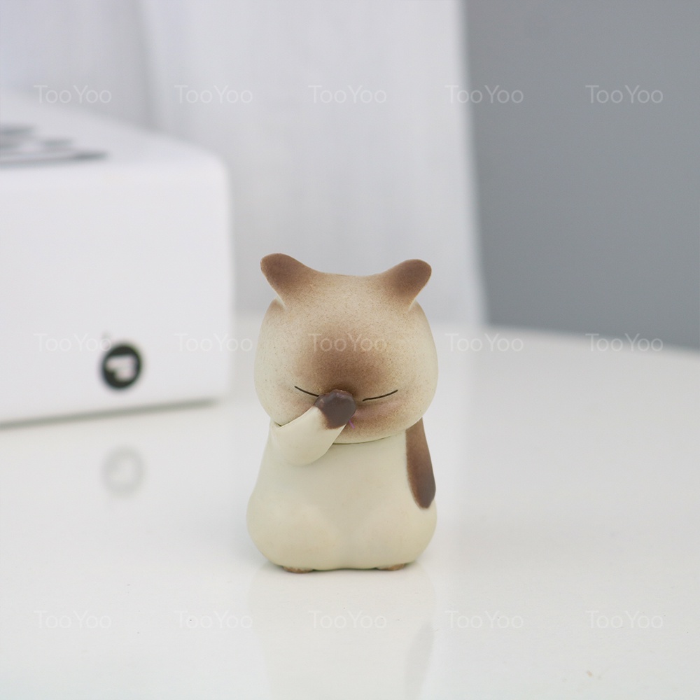 Mô hình mèo bất lực mini 5cm dễ thương cute TooYoo TY0031