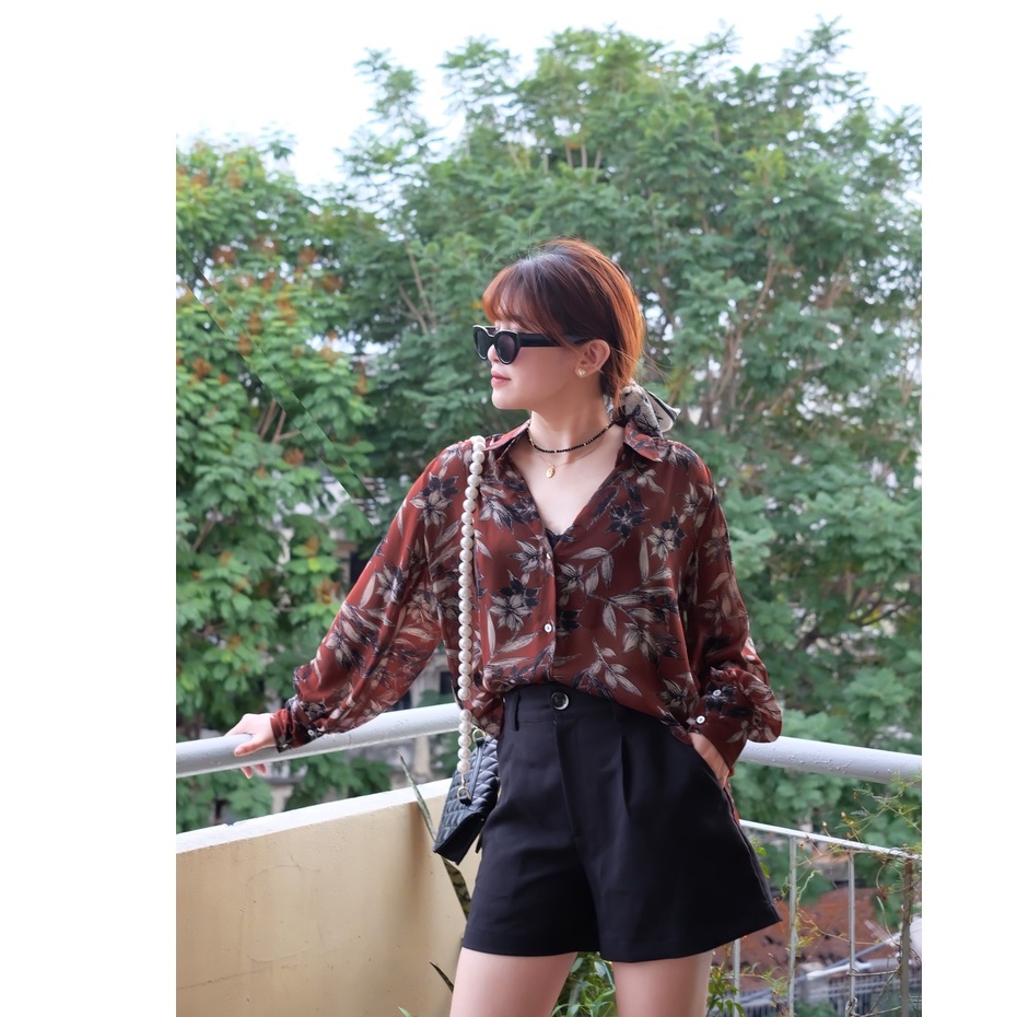 ÁO SƠ MI HOA 🌼🌼🌼 FORM RỘNG🌼🌼🌼CỔ ĐIỂN FLORAL SHIRT