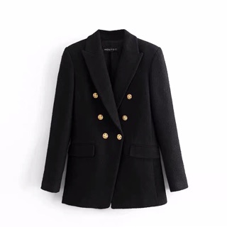 ÁO DẠ TWEED DÁNG BLAZER ZR