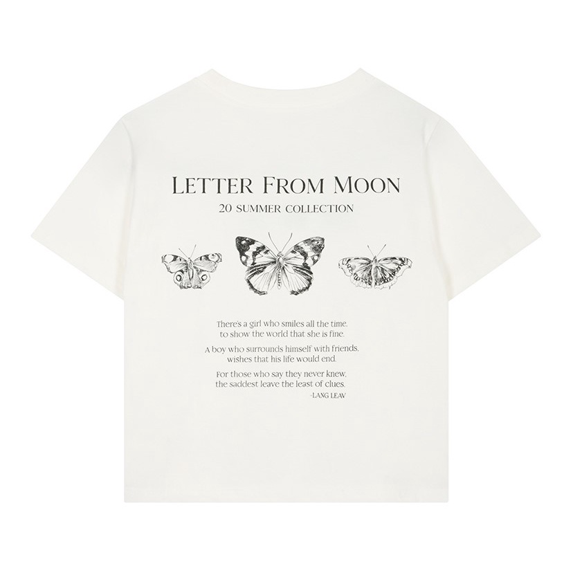 CHÍNH HÃNG ÁO THUN LETTER FROM MOON JENNIE BLACKPINK
