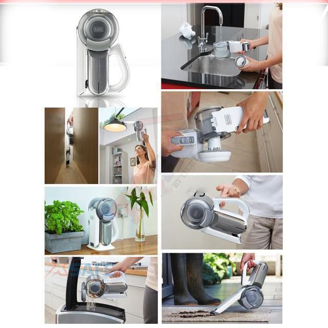 Máy hút bụi cầm tay không dây Black&amp;Decker PV1820L-GB Công nghệ thông minh ECO - mạnh hơn 4 lần máy thường | xoay 200 độ