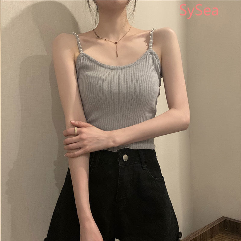 Áo kiểu hai dây ôm dáng vừa vặn phong cách Hàn Quốc thời trang mùa hè dành cho nữ