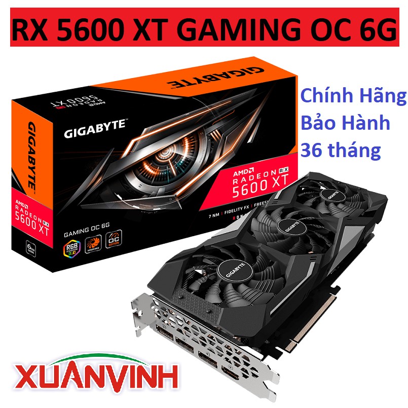 CARD MÀN HÌNH GIGABYTE RADEON™ RX 5600 XT GAMING OC 6G (Mới 100% Chính hãng) | BigBuy360 - bigbuy360.vn