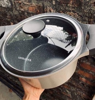Bộ Nồi Chảo Đá LOCK&LOCK Stone