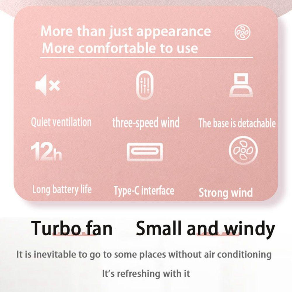 Quạt Mini Cầm Tay Chạy Bằng Pin AUGUSTINE Có Đế Để Bàn