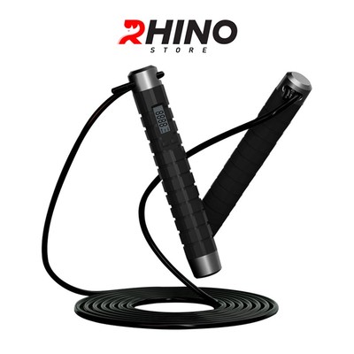 Dây nhảy thể thao, lõi thép cao cấp Rhino J501 tự động đếm số, tích hợp đo calo