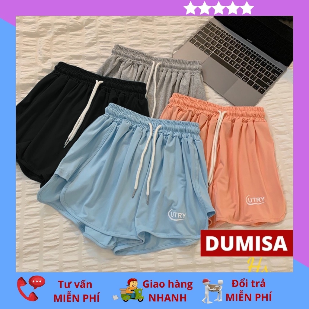 Quần short nữ ống rộng, quần đùi nữ ống rộng lưng cao mặc nhà mềm mịn mát thời trang DUMISA